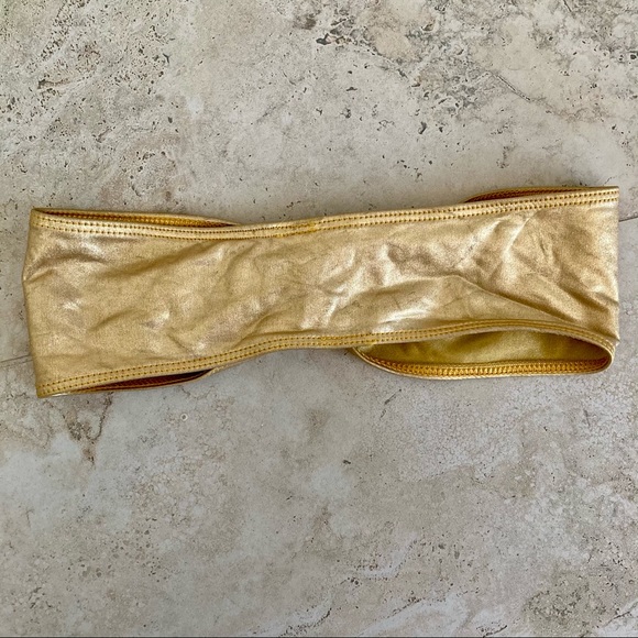 Gold American Apparel Bandeau - Picture 3 of 4